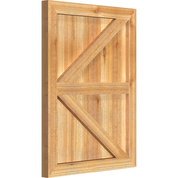 Framed Board-n-Batten Shutters W/Z-Bar, Rough Sawn Western Red Cedar, 21 1/2W X 28H